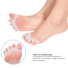 Gel Toe Separators Toe Spacers, 4 Pairs Soft Gel Toe Spacers Bunion Toe Corrector Toe  or Toe Sprder Toe Straightener for Bunion Correct Pains R