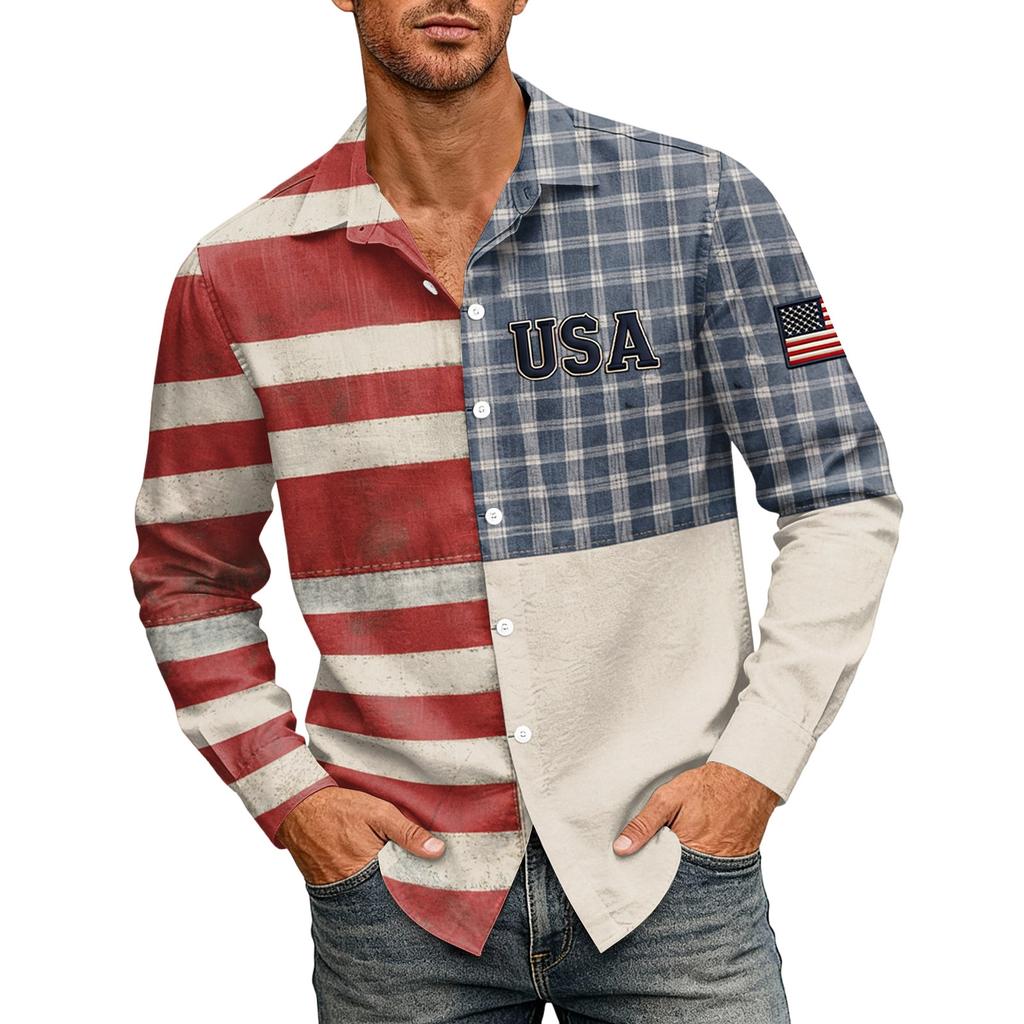 Herren 250. Jubiläum Kurzarmhemd - 1776 - 2026 Amerikanische Flagge T-Shirt