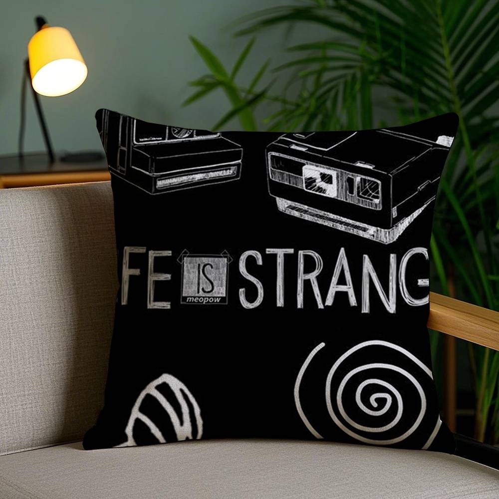L-Life Is Strange Kissenbezug Sofa Kurzer Plüsch Beidseitiger HD-Druck Zimmer Home Office Geschenk Kissenhülle