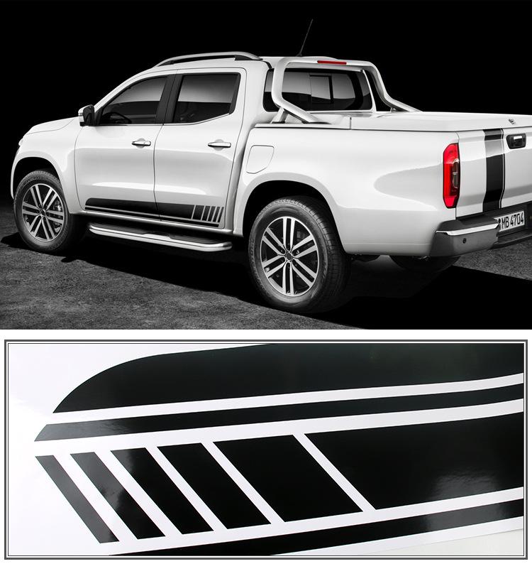 Mercedes-Benz X-Klasse AMG Motorhaubenaufkleber: W470 Pickup Truck Wrap & Karosserieaufkleber.