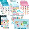 OpalPlat 20pcs Laminated Educational Posters For Toddlers, Preschool Posters for Classroom, Kindergarten Wall Decor, PreK Learning Materials Alphabet