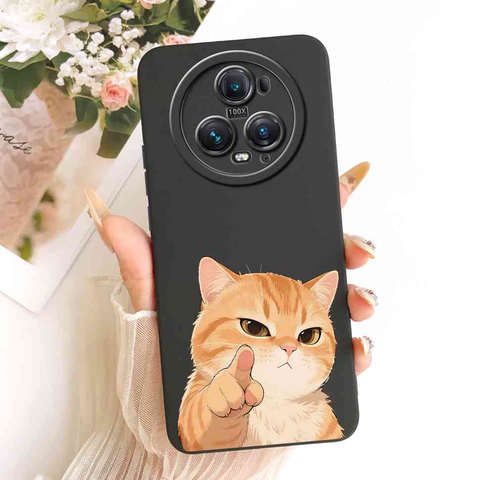 For Honor Magic5 Pro 5G Case Cute Simple Style Silicone Back Cover For Honor magic5 Pro PGT-AN10 PGT-N19 Phone Casing Bumper
