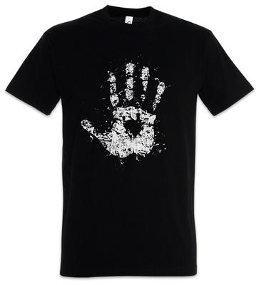 T-Shirt Mano Bianca II Signore di Isengard Simbolo di Saruman Segno degli Anelli Uruk-Hai