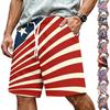 Men's Independence Day Printed Casual Drawstring Waist Shorts