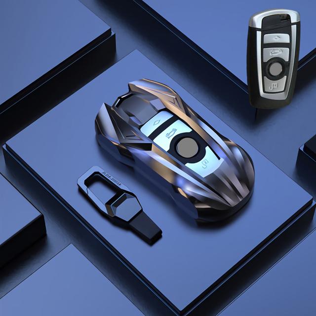 

1 X чохол для ключів із цинкового сплаву для BMW X3 X5 X6 F30 F34 F10 F20 G20 G30 G01 G02 G05 F15 F16 1 3 5 7 Series Key Case Shell Keychain