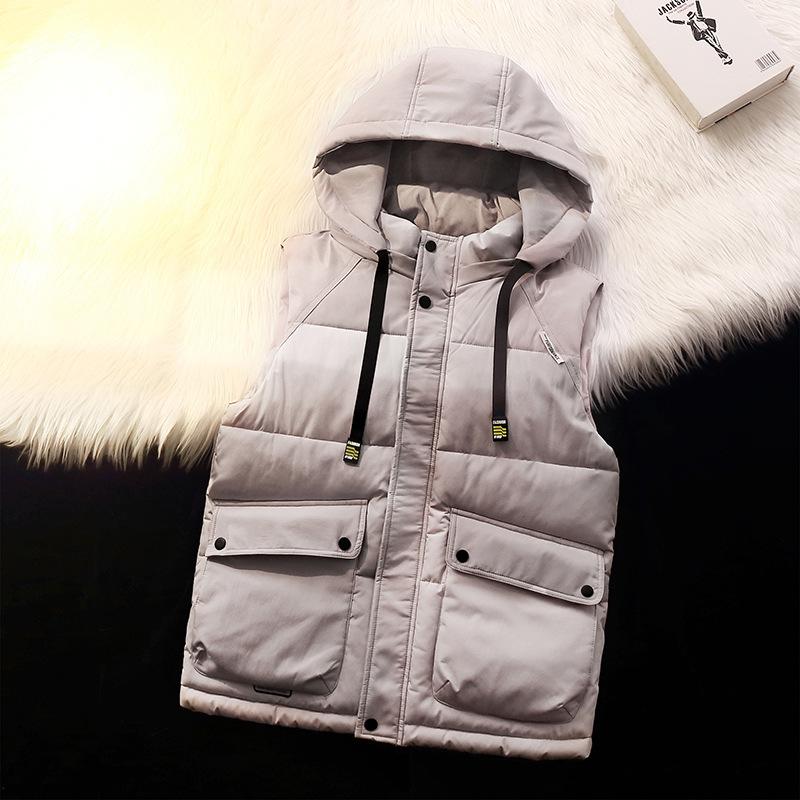 Herbst- und Winter-Werkzeugbaumwolle Weste Herren Winter große Taschen tragen warme Baumwolljacke lockere Weste