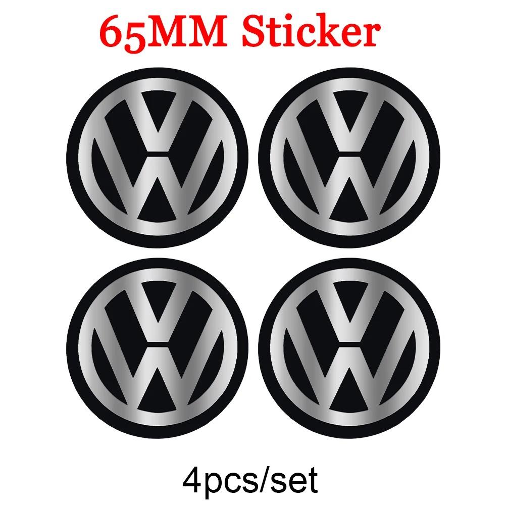 lijk1 4pcs 56/60/65mm  Car Wheel Center Hub Caps Dust Cover Sticker For Volkswagen GTI Golf Polo Passat VW CC Tiguan T-ROC Jetta Taigo
