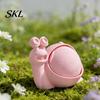 Clutter Storage Container Cute Snail Box, 3D Printed Novelty Ornament, Trinket Small Jewelry Box Holder with Lid, Fun Desk Organizer for Hair Ties