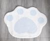 Cute Pet Cat Paw Rug Soft Padding For Children's Room Bedside Decor With Natural Fur And Skin-Friendly Material