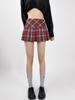 Plaid High-Waisted Pleated Skirt - 2026 Spring Arrival, Women's College Style