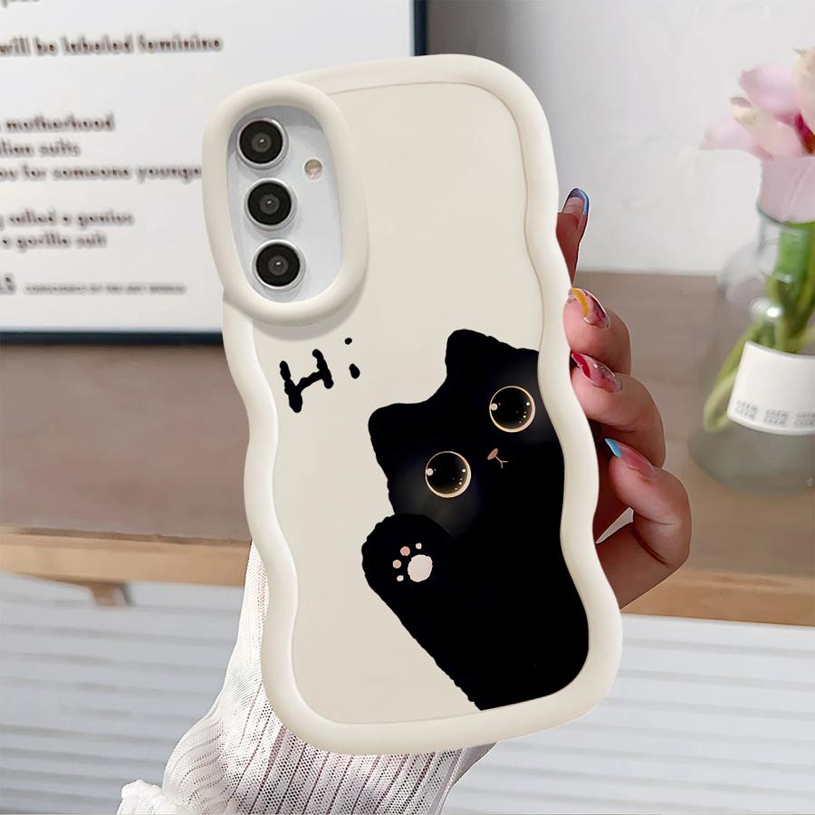 

Милый Чехол с Принтом Прячущегося Кота для Samsung Galaxy A21s A12 A52 A11 A14 A13 A16 A15 Мягкая Крышка для Телефона A03 A04 A06 A22 A33 A05 A23 A53 Galaxy A05