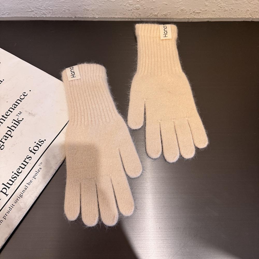 Elastické Pletené Rukavice na Dotykový Displej Cukrové Barvy Pletení Vlněné Rukavice Muži a Ženy