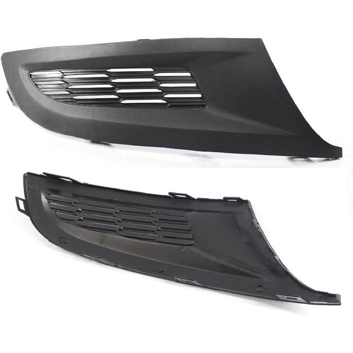 1 Pair Left Right Side Car Front Bumper Lower Fog Lamp Grille Cover Fog Light Grill Compatible For Volkswagen Polo 2011-2013