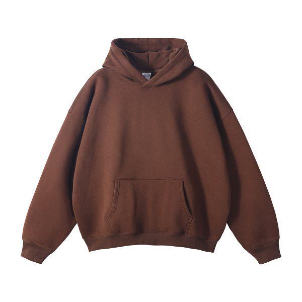 European & American Trendy Oversized Fleece-Lined Hooded Sweatshirt - Autumn/Winter Collection