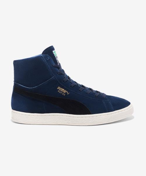 [Noah] Suede Mid MIJ Blue/Navy/Cream PUMU242CSSN024NV
