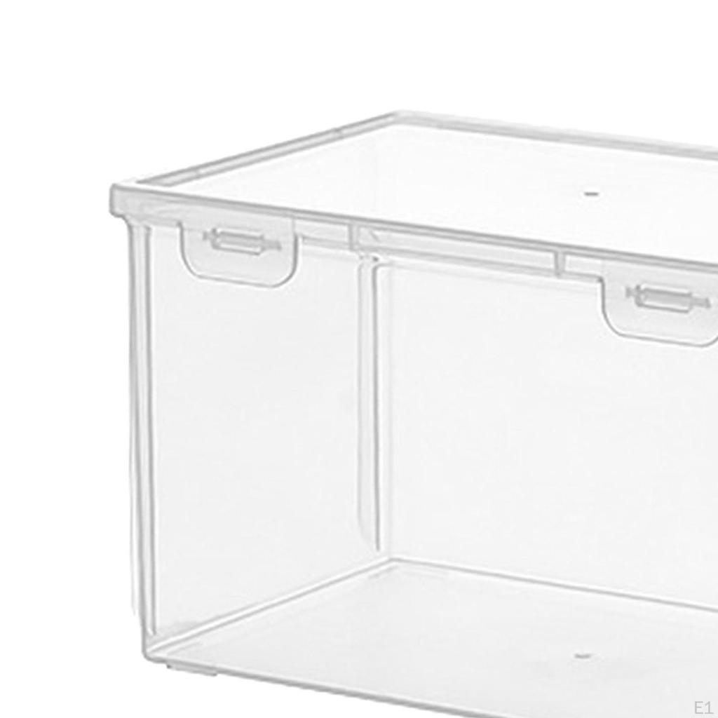 Bread Box Bagel Storage Bin Transparent for Kitchen Countertop