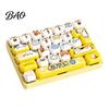 Adults Sensory Toy 26-Key Keyboard Fidget Toy, Animal Theme Push Bubble Keyboard, Tactile Pressing Stress Relief Mini for Backpack Purse Charm