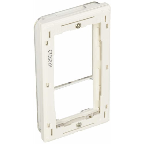 Panasonic Cosmo Series Wide 21 Switch Plate with Protective Cover for 1 Row/Triple Handle Top Cover Square White WT89513W