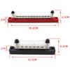 Universal Power Distribution Terminal Block with Transparent Cover Termianl Bus Bar for Automotive Car Marine Boat Power System