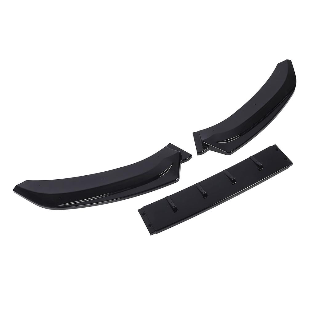 3 Pcs Front Bumper Lip Body Kit Glossy Black Anti Collision Racing Look Bumper Lip Spoiler Replacement for S4 B8.5 S