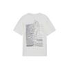 Li Ning China Li Ning T Shirts Unisex Ecru Crew Neck Moderate Straight Fit AHSS136-1