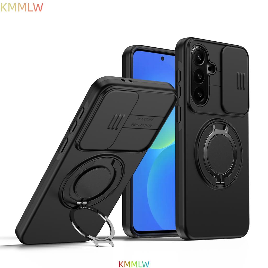 Luxury Armor Phone Case For Samsung Galaxy A57 A56 A36 A26 A06 A54 A14 Magnetic Bracket Holder Lens Protection Shockproof Cover