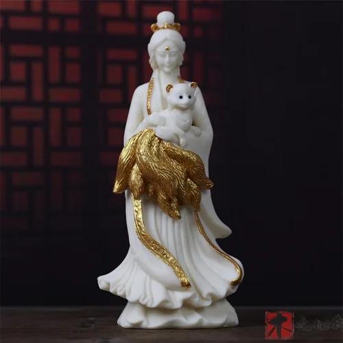 Klasická a kreativní slonovinová dekorace ovoce devítiocasá liška Domov, obývací pokoj, řemesla se sochou Buddhy Umělá