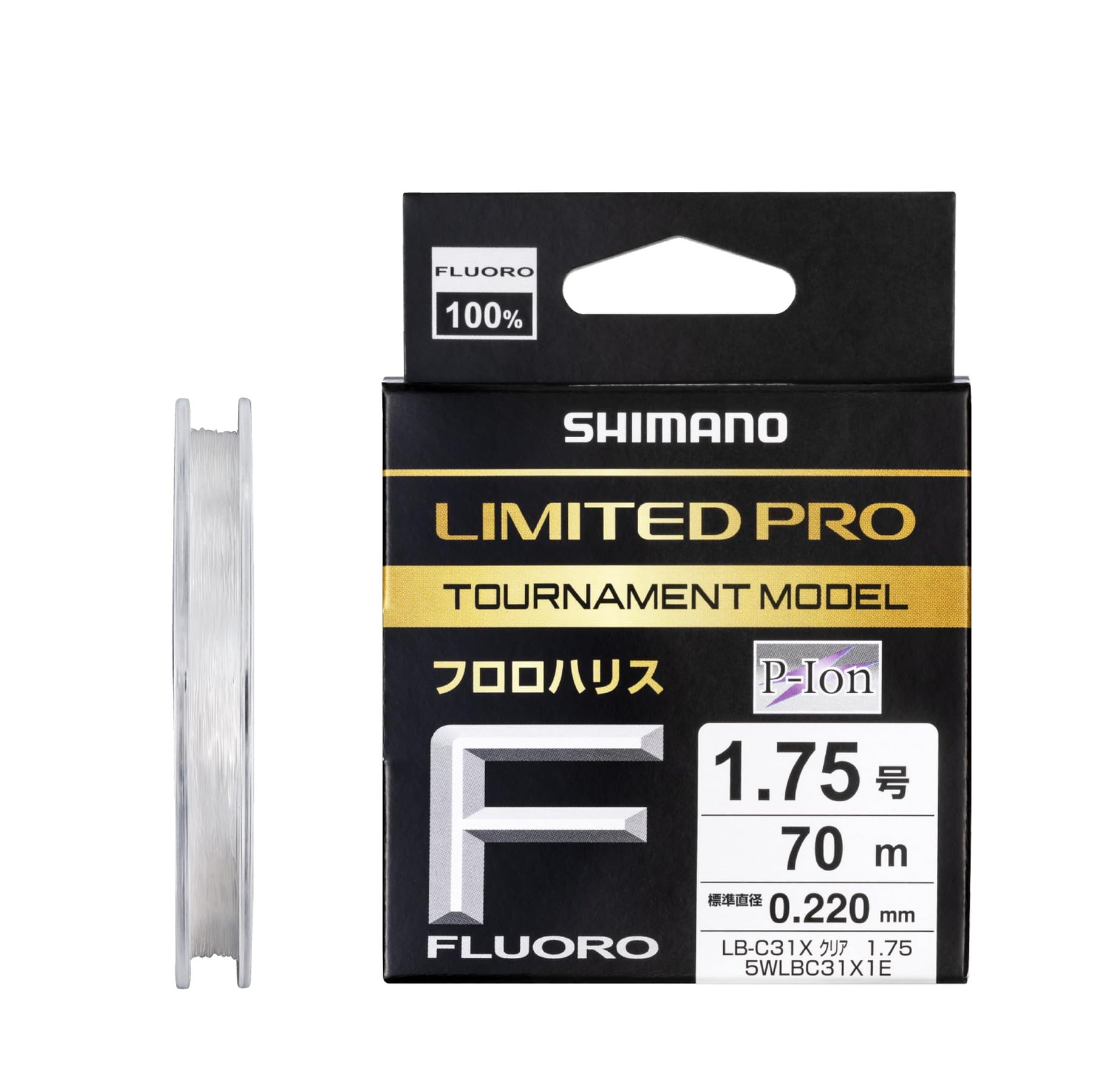 

Shimano Limited Pro Tournament Model Fluorocarbon Clear Line, LB-C31X, 70m, 1.75 No.