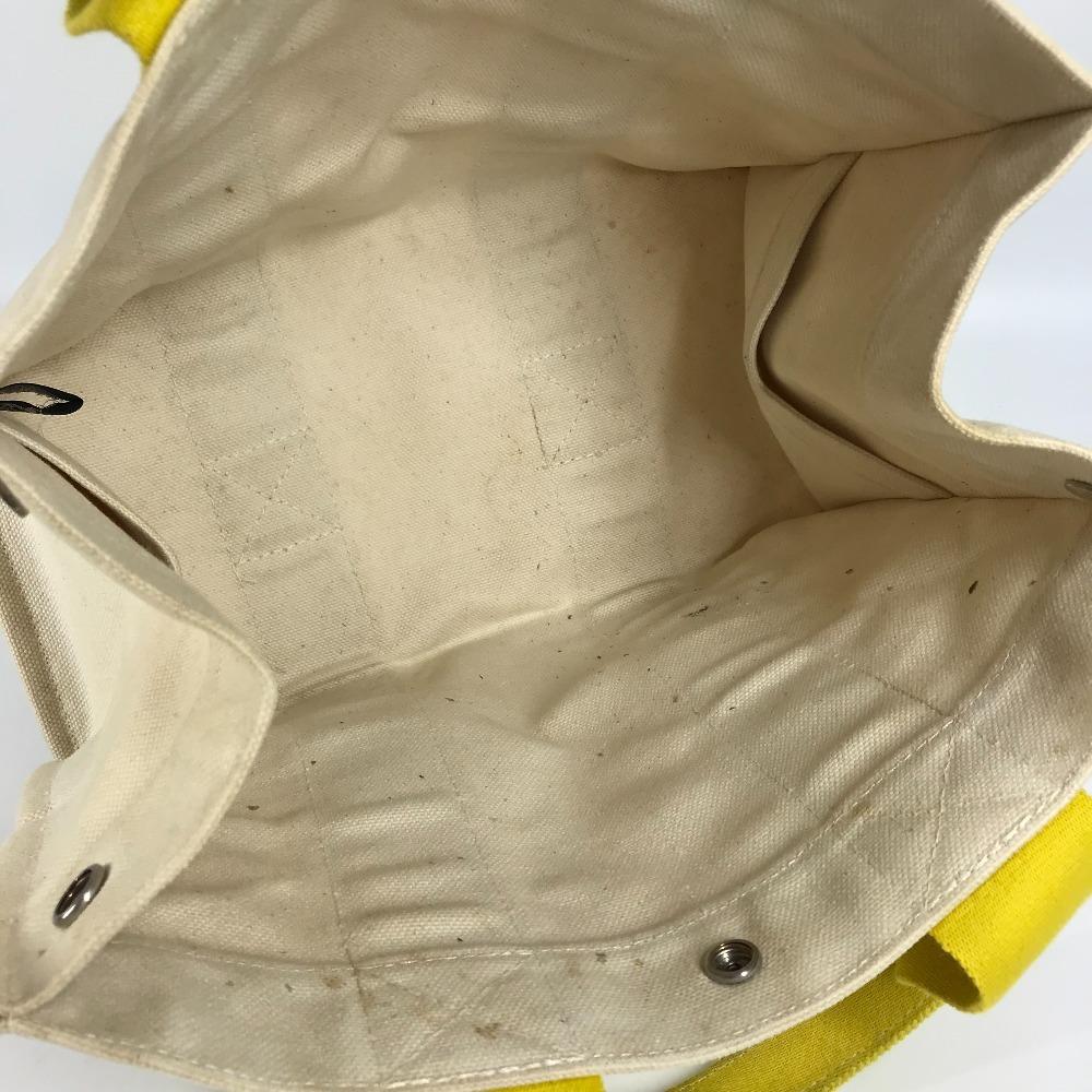 HERMES Bora Bora PM Hand Bag Tote Bag Canvas yellow