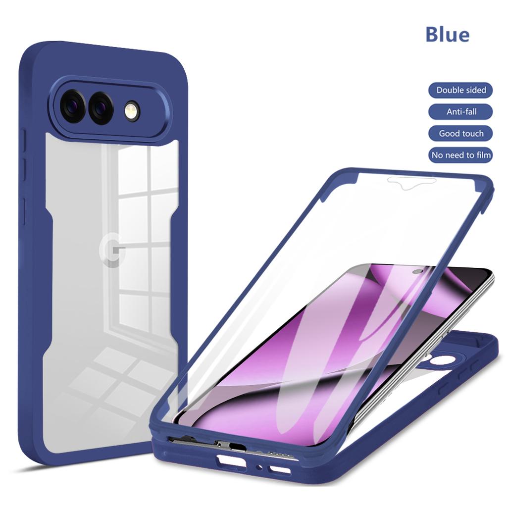 Klar 360 Grad Vollumhüllung Hülle für Google Pixel 10A / 10 Pro XL / 9 Pro XL / 6A Handyhülle Stoßfest Kameraobjektiv Bildschirmschutz