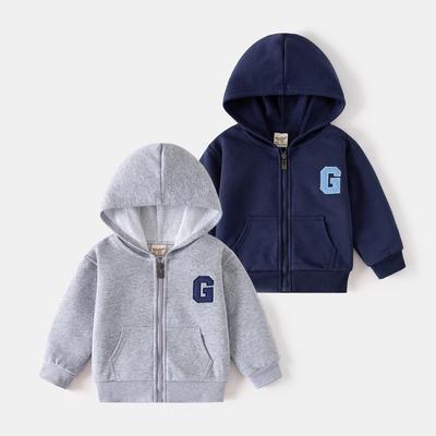 Kinder kapuzenpullover 2025 neue jungen einfarbig G-jacke baby zipper hemd Koreanische kinder kleidung