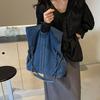 Retro Style Denim Chain Shoulder Bag, Dual-purpose Commuting Crossbody Bag for Women, Large Capacity Fashionable Tote Bag.zwq
