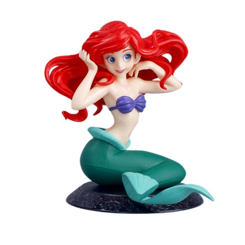 Тема Мир Океана Русалка ПВХ Фигурка Украшение для Торта Sitting