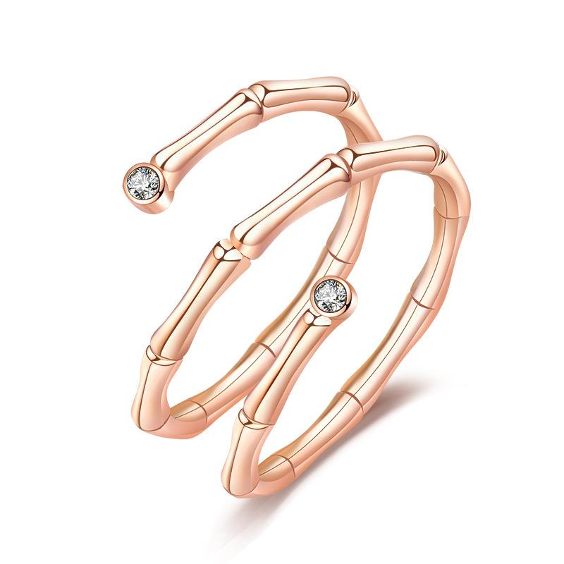 2022 Korean Fashion Women's Diamond Flash Open Ring - Stylish Hollow Design
