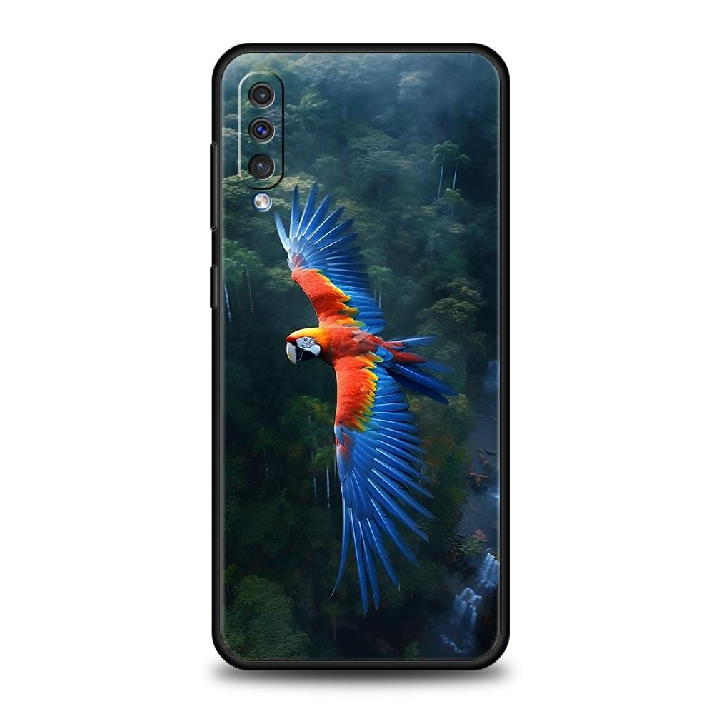 Parrot Bird Phone Case For Samsung Galaxy A56 A36 A26 A34 A17 A16 A06 A14 A12 A54 A72 A70 A30 A24 A22 A20e A52 A50 A40 A32 Cover