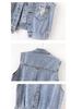 Women's Loose Fit Denim Vest - Plus Size Sleeveless Cardigan for Spring/Autumn
