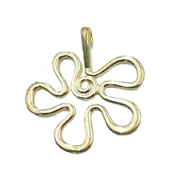 

Flower Charm Pendants Abstract Flower Charm Dangle Jewelry Making Accessories