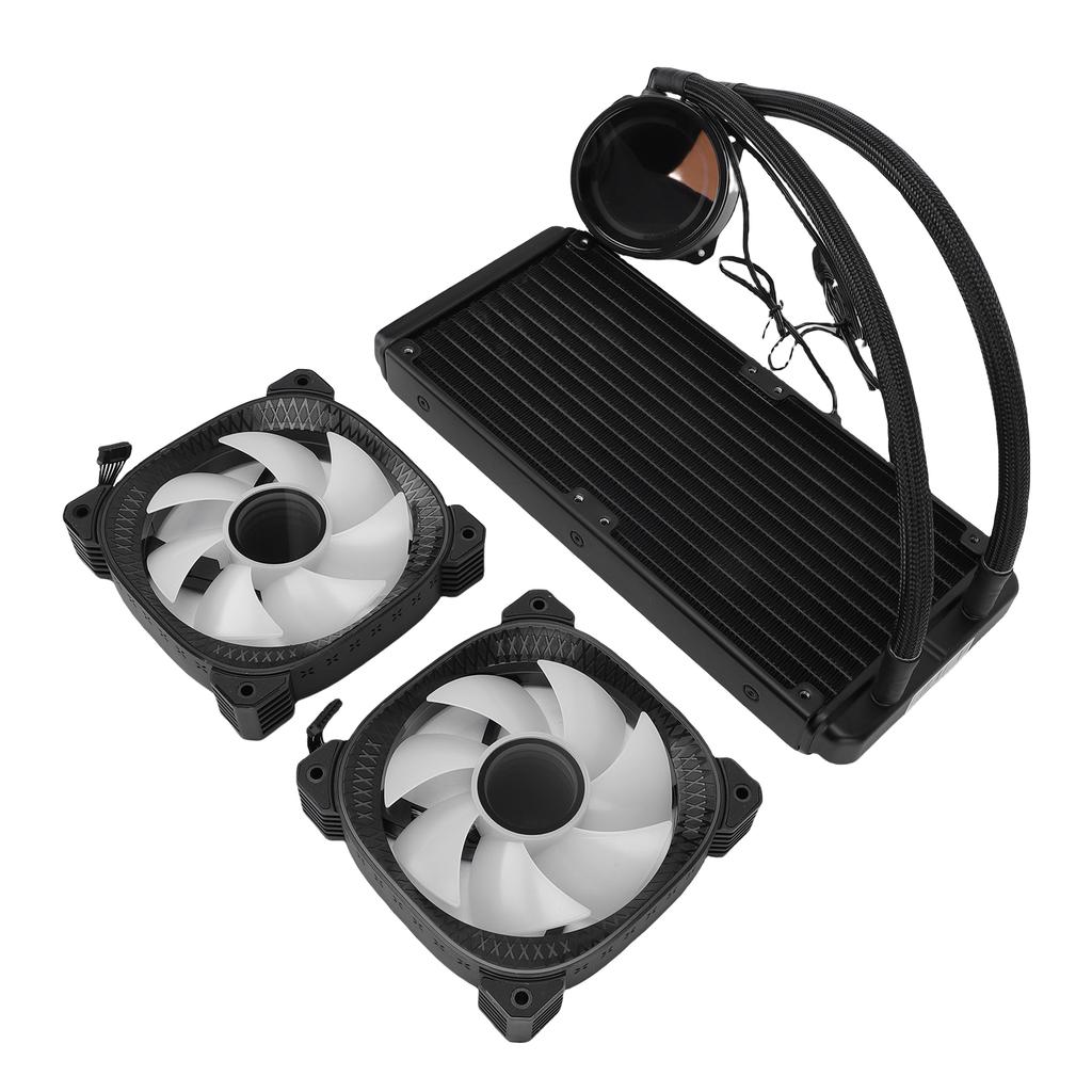 ARGB Liquid CPU Cooler Support for AM4 AM5 2.2 Inch LCD Temperature Display Close   AIO Liquid Cooler with 240mm  