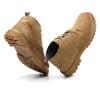 Men's Steel Toe Cap Lightweight Breathable Safety Work Shoes - Anti-Smash, Anti-Puncture, Non-Slip, Wear-Resistant Cowhide.