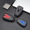 Carbon Fiber ABS Car Key Case Cover Shell for Changan UNIT UNIK CS35PLUS CS55 PLUS CS75 PLUS Oshan X7 X5 Car Accessories