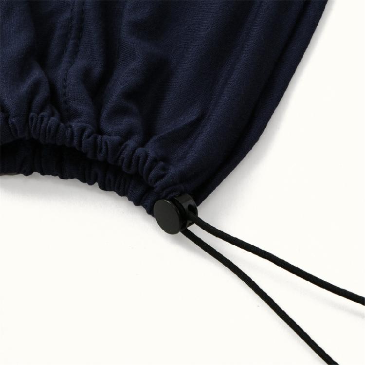 Commuters Friendly Turban Hat Adjustable Drawstring Head Cover Skull Hat for Women Mercerized Cotton Comfortable Headwrap