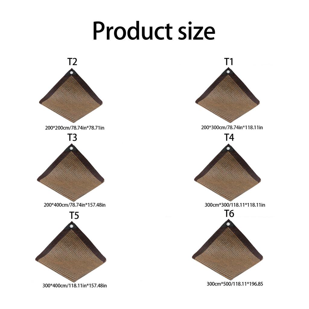 Outdoor Shade Cloth Practical Mesh Cover With Grommets For Garden Pergolas Plant Freeze Protections And Sunblocks