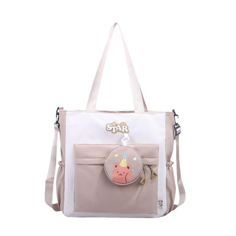 One-shoulder Messenger Bag for Tutoring, Large-capacity Students In Class, Tote Commuting, Hand-held Tutoring Homework, Anti-splashing Backpack