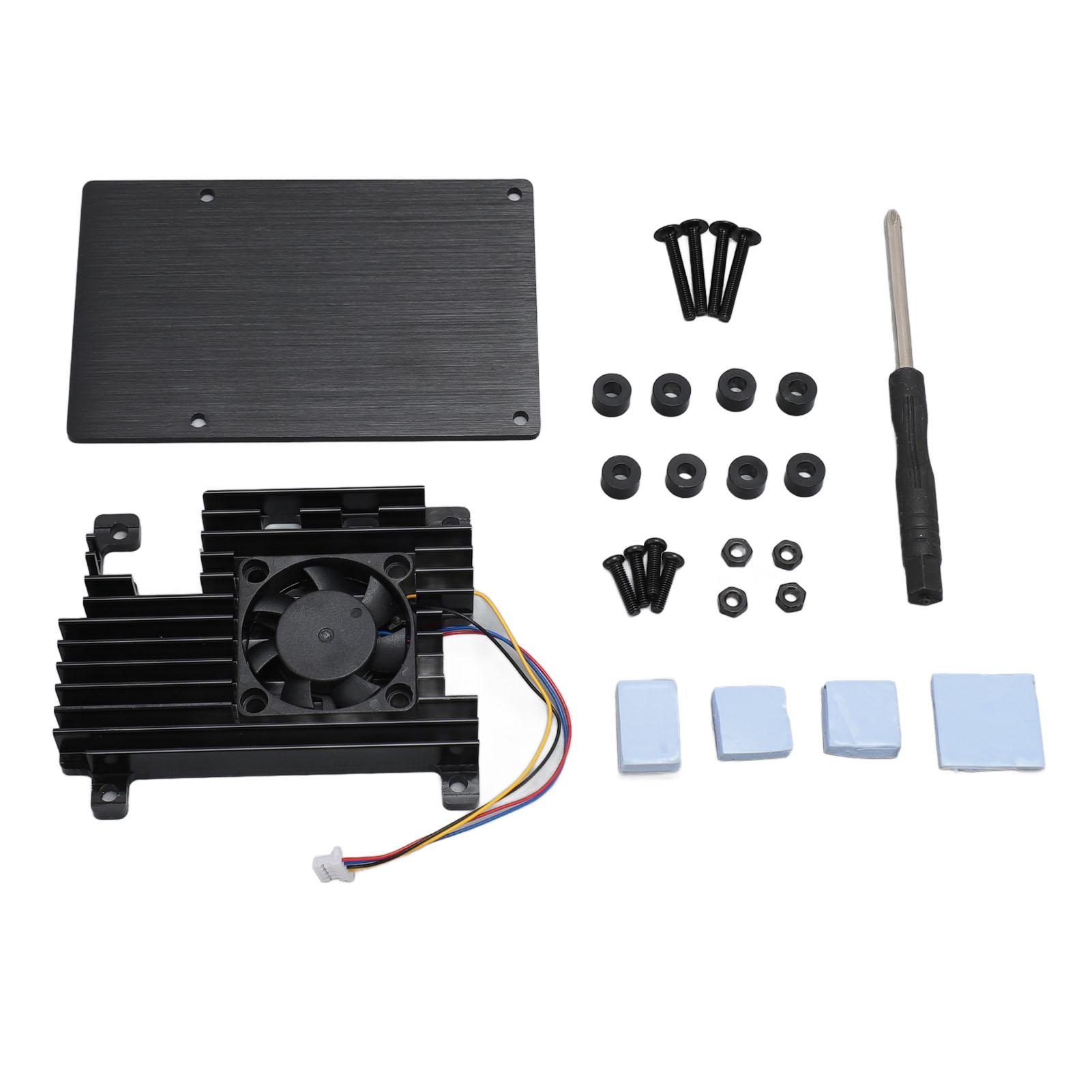 

Aluminium Alloy Protective Case for RasPi 5 Anti Scratch Cooling Metal Housing Cooling Shell