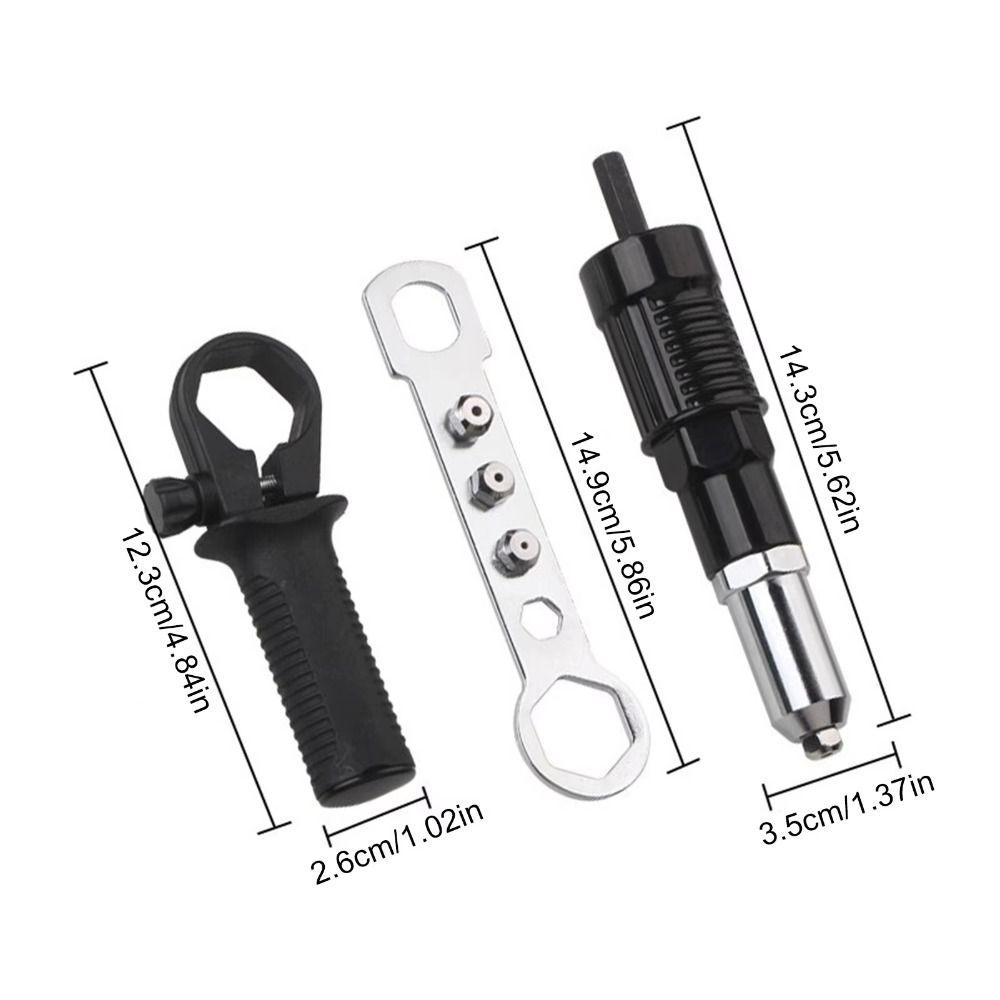 Quick Connect Rivet Tool Adapter 2.4-4.8 MM Blind Rivet Tool Riveting Nut Machine  Home Riveting