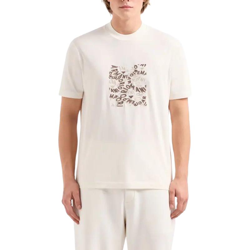 Emporio Armani T Shirt Unisex Ecru 3D1TG3-1JPZZ-01A2
