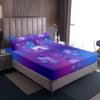 Dreamcatcher Fitted Sheet Boho Mandala Bedding Set with 2 Pillowcases Purple Dream Catcher Bed Sheet Set Bedding Elastic Pocket