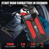 ET02 3000A Peak 12V Lithium Jump Starter for 9.0L Gas & 7.0L Engines with Cable