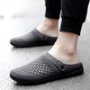 Men's Backless Walking Mule Summer Slip-on Closed Toe Loafer Casual Slide Slipper Traveltime Mule for Men