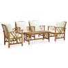 Day and Night - Day and Night Garden Furniture and Cushions Set 5 Pieces Solid Acacia Wood